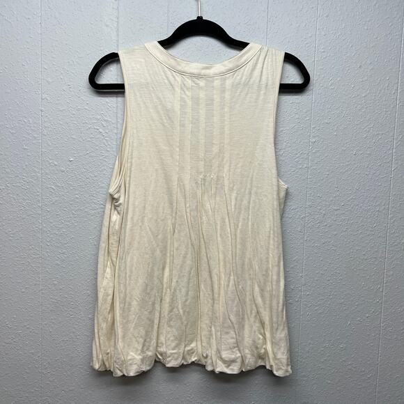 Chelsea & Theodore Bubble Hem Henley Top Large Capsule Minimalist Timeless - Picture 4 of 11